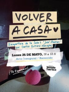 La Sala 2 del Centro Cultural reabre sus puertas este lunes 25 de mayo