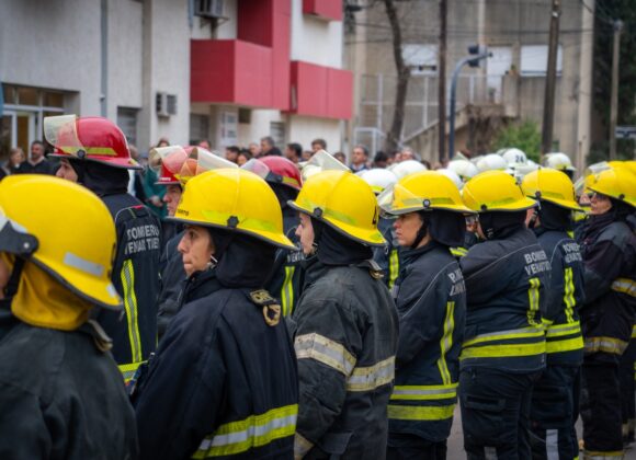 Día del Bombero Voluntario. el intendente Chiarella anunció el inicio de la etapa 2 del Centro de Entrenamiento