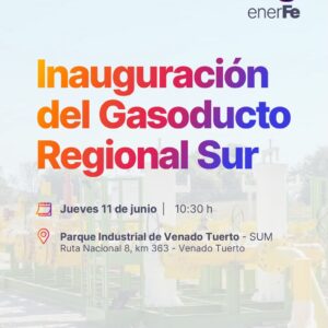 Inauguran ampliación del Gasoducto Regional Sur, una obra de infraestructura largamente esperada Inauguran ampliación del Gasoducto Regional Sur, una obra de infraestructura largamente esperada