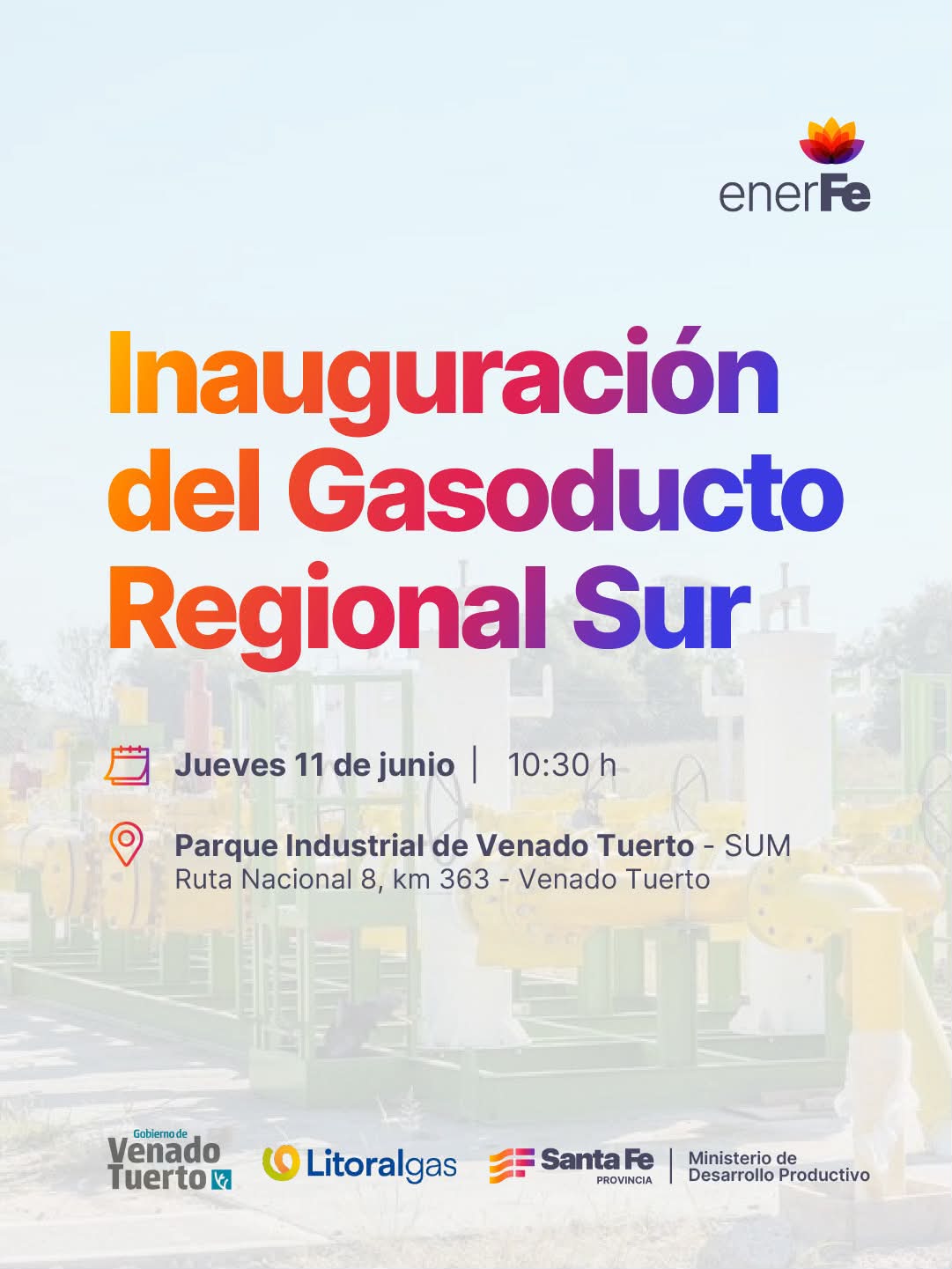 Inauguran ampliación del Gasoducto Regional Sur, una obra de infraestructura largamente esperada Inauguran ampliación del Gasoducto Regional Sur, una obra de infraestructura largamente esperada