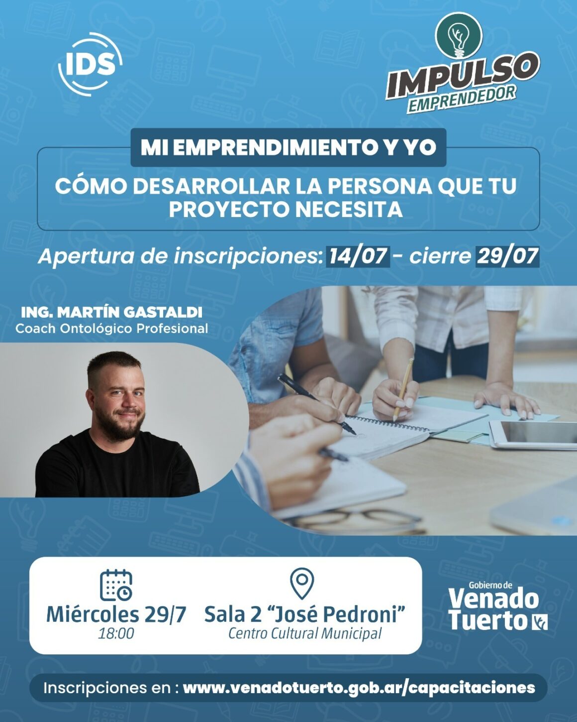 Capacitación sobre Desarrollo Personal y Liderazgo Emprendedor, con inscripción abierta Capacitación sobre Desarrollo Personal y Liderazgo Emprendedor, con inscripción abierta