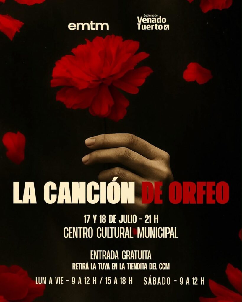 Vacaciones en Venado: La Escuela de Teatro Musical ofrecerá en el cultural “La canción de Orfeo”