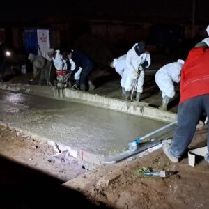 Nueva cuadra de pavimento definitivo en barrio Pedro Iturbide