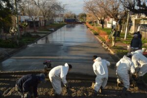Mejor transitabilidad: el Gobierno Municipal ejecutó una nueva cuadra de pavimento en barrio Iturbide