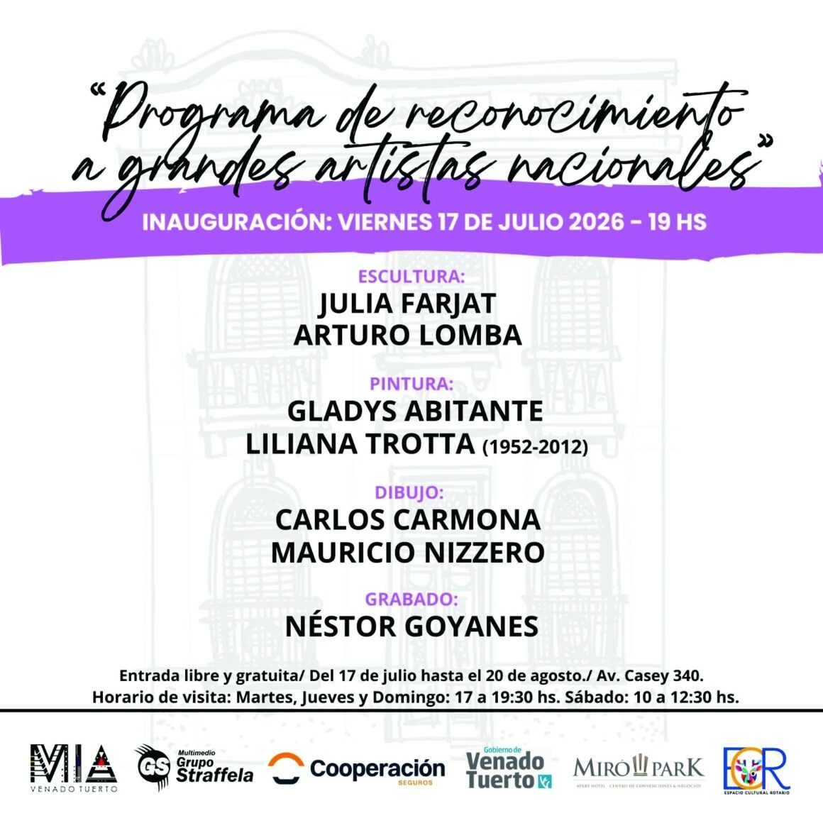 Convocatoria de prensa. Muestra colectiva del Programa de Reconocimiento a Grandes Artistas Nacionales