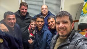 El intendente Chiarella recibió a los cuatro brigadistas venadenses que trabajaron en la tragedia venezolana