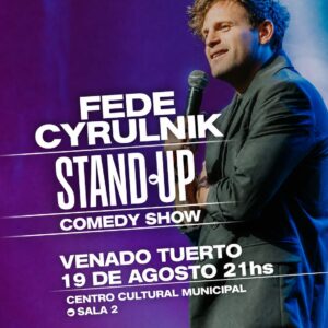 Fede Cyrulnik trae al Cultural su exitoso espectáculo “Stand Up Comedy Show”