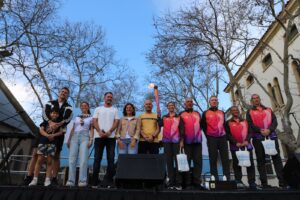Venado Tuerto recibió la antorcha de los Juegos Suramericanos con un gran festejo en plaza San Martín