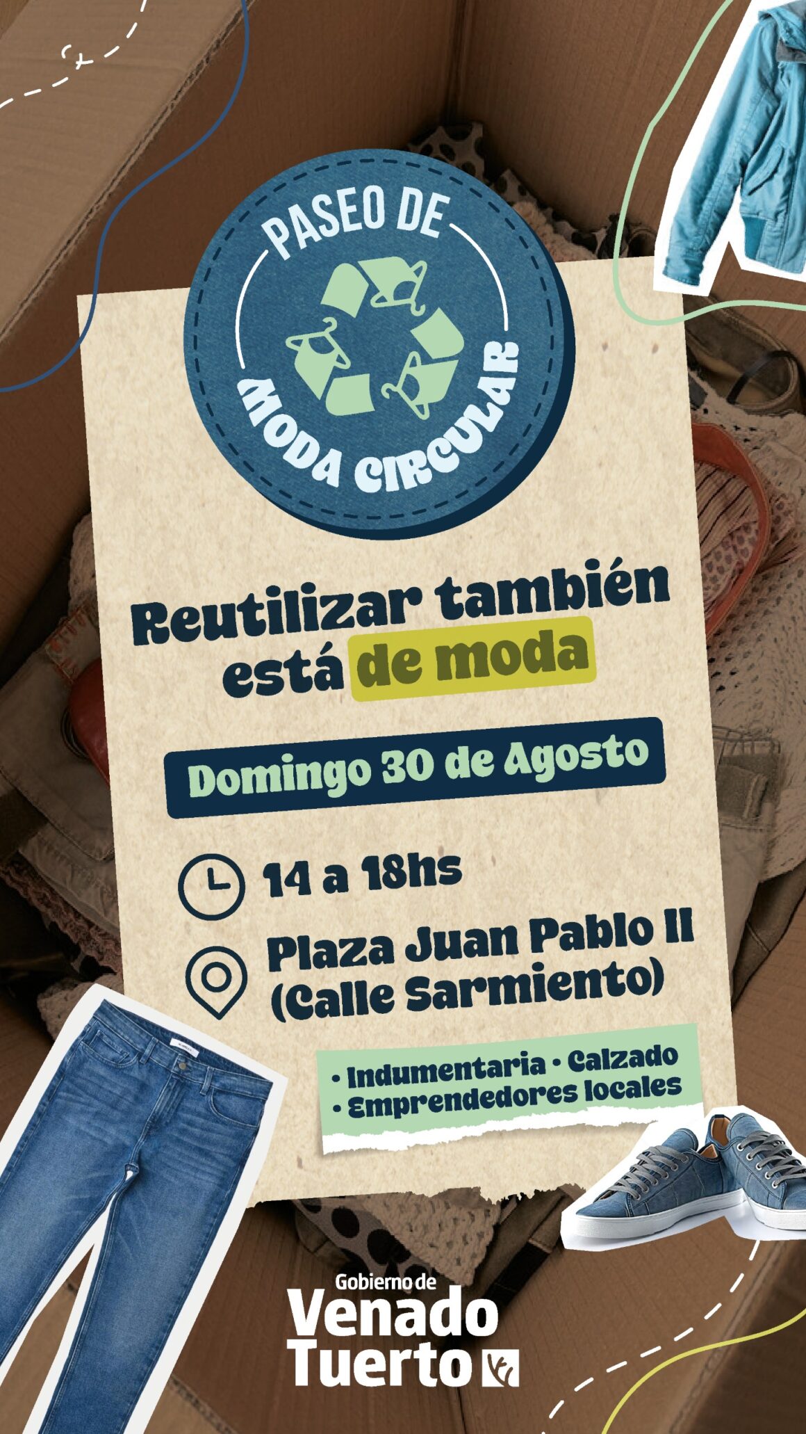 Otro domingo de Moda Circular en la plaza Juan Pablo II