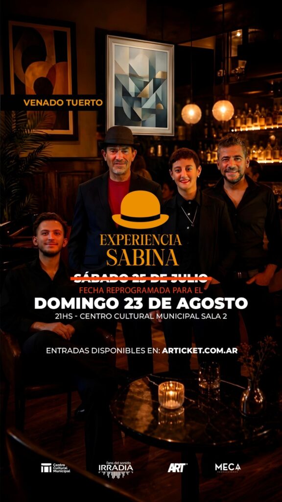 Homenaje musical “Experiencia Sabina” en el Centro Cultural Municipal