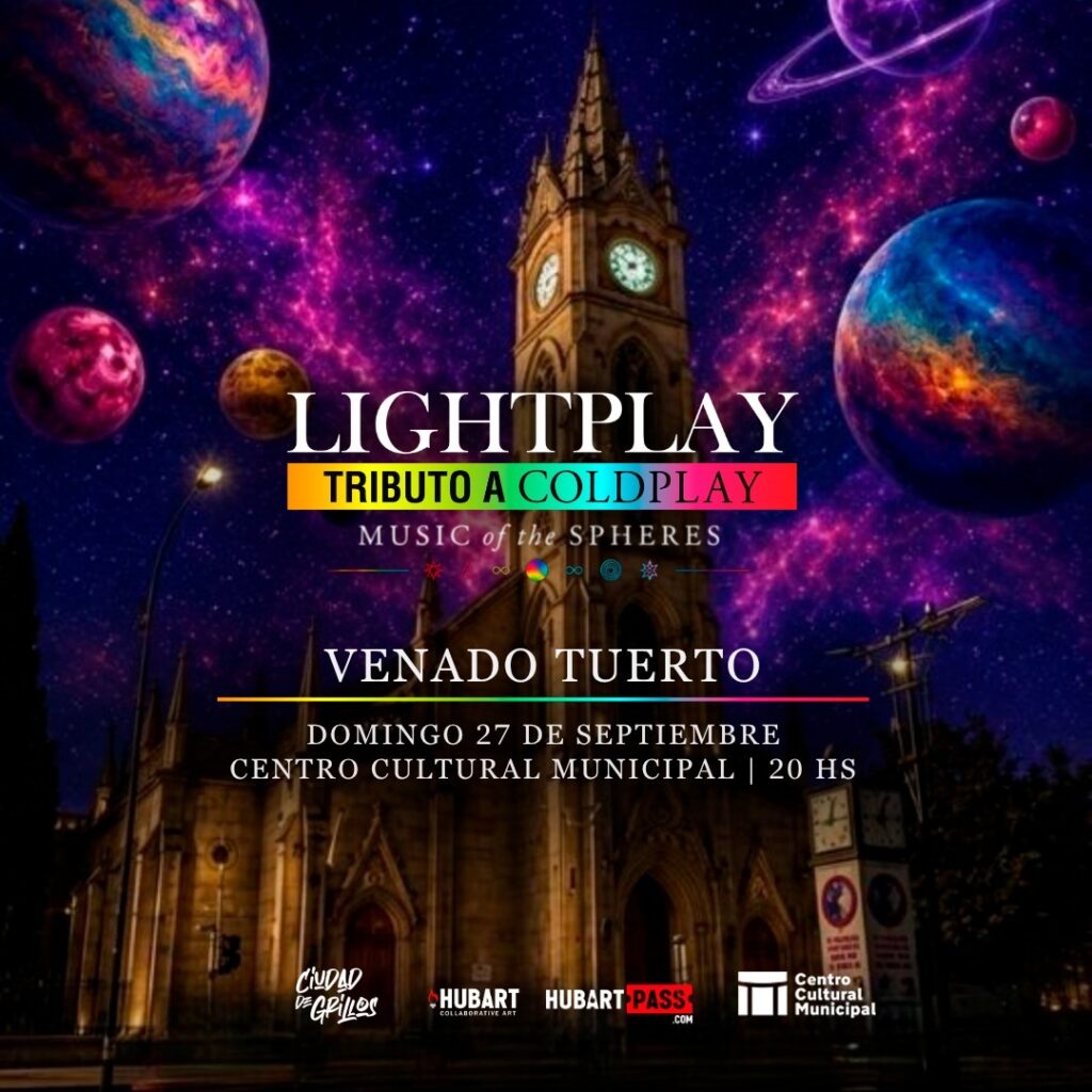 Lightplay, el mejor tributo a Coldplay, actuará en el Centro Cultural