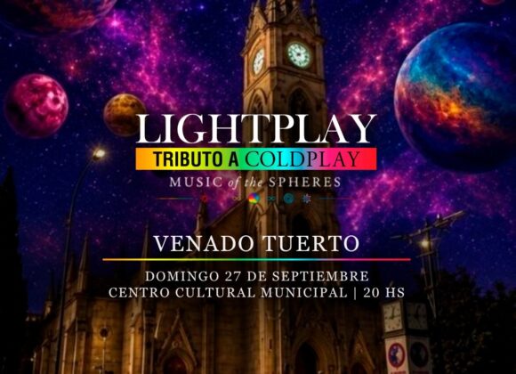 Lightplay, el mejor tributo a Coldplay, actuará en el Centro Cultural