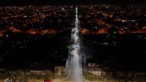 Juan Ignacio Pellegrini: “finalizamos el recambio de 120 luminarias led en calle Castelli”